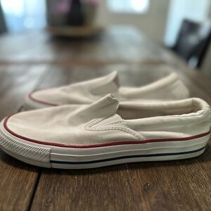 Classic White Slip-On Converse Shoes